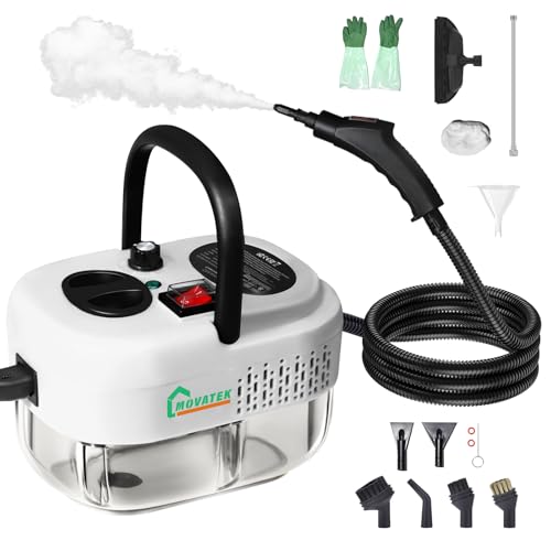 Steam Cleaner Handheld with 1200ml Large Water Tank, High Pressure Steamer for Floors, Upholstery, Grout, Car