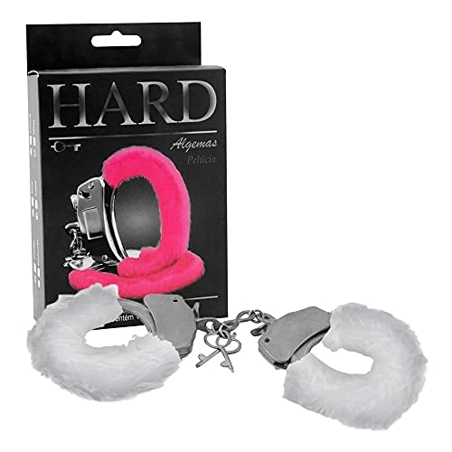 HARD - Algemas de Metal Com Pelúcia Reforçada Branco REF:HA109PB
