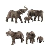 Elyebxj 1 Juego de Figuras de Animales de Elefante de plástico Realista, Modelo de acción de simulación para Juguetes educativos, recompensas de Juegos de cumpleaños