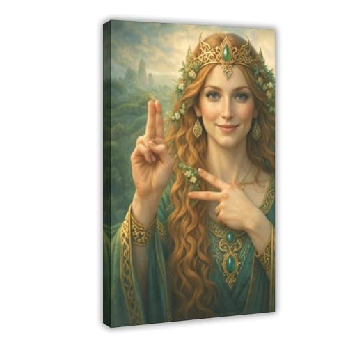 Poster American Sign Language I Love You toile 50x76 cm