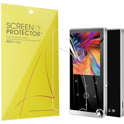 Lamshaw Compatible for Arungo MP3 Player Screen Protector, [6 Pack] Full Coverage TPU Clear Film Compatible for Arungo M4 2.4