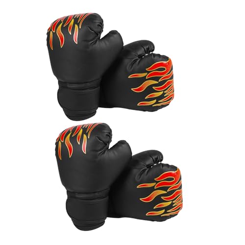 Guantes de boxeo para sparring infantil BESPORTBLE, 2 pares de guantes de PU animados para casa