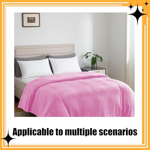 Couverture pour le lit rose et douillette, parfaite pour le canapé - 3