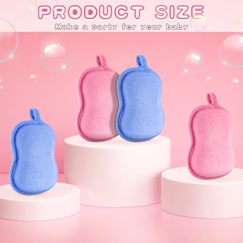 Esponjas de baño de algodón suave y absorbente para bebés y niños 5