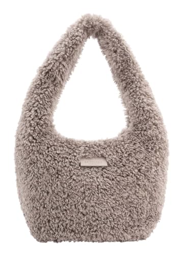 Sac à épaule Letje Hobo Bag SEIDENFELT MANUFAKTUR en Warm Taupe élégant