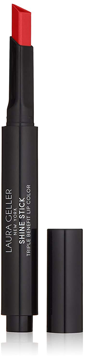 LAURA GELLER NEW YORK Shine Stick Triple-Benefit Lip Color with Lipstick, Lip Gloss and Lip Balm Effect, Long Lasting