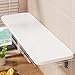 LCBDYLR Folding Wall Mounted Table, Fold Out Desk Workbench Space Saving, for Small Rooms/Home/Office/Laundry Room/Kitchen White 110x40cm/43.3x15.7in