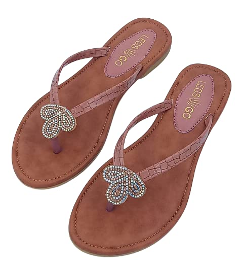 LEGS GO Peach Straps Stylish Flats for women and girls, Casual and Ethnic Wear(size - 08) (B0B6Q82KDV) Amazon Price History, Amazon Price Tracker