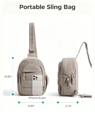 BAGSMART Puffer Crossbody Bag for Women