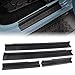 Winunite Door Entry Guards Sill Plate Protectors Compatible with 2007-2018 Jeep Wrangler JK Unlimited JKU 4Door Front & Rear Door Sill Protector Cover Scuff Plate Entry Guard Black