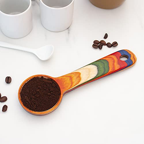 Baltique Marrakesh Collection Wooden Coffee Scoop – Colorful Birch Wood Reusable Scoop for Ground Coffee, Protein Powder & More - Image 5