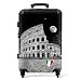 Produktbild NoBoringSuitcases.com® Handgepäck, Hartschalenkoffer mit TSA Schloss, Trolley, Reisekoffer, Carry on, Rollkoffer, Klein oder Mittelgroß Schwarz Weiß