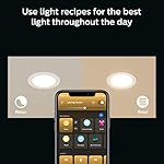Philips Hue Smart Slim 6 Inch LED Downlight - White and Color Ambiance Color-Changing Light - 1 Pack - 1200LM - Indoor - Control with Hue App - Works with Alexa Google Assistant and Apple Homekit - Image 5