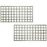 Standard Square Flat Top, 6ft x 3ft Wooden Fence Panel Trellis Topper, Privacy Extender for Garden Fencing | Decorative Boundary Wall Lattice Extension (Wide: 182.8cm x High: 90cm)