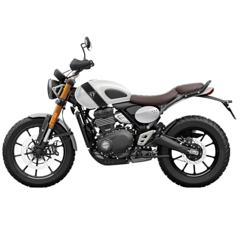 Image of TRIUMPH Scrambler 400 X (349 CC) Bike Pearl Metallic White Booking for Ex-Showroom Price