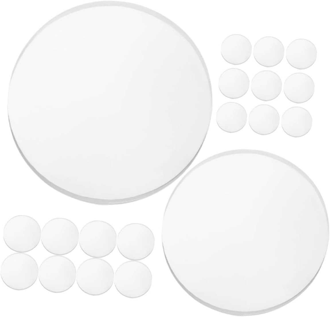 40pcs Suction Cup Spacer Bumpers Self Adhesive Slip Pad for Glass Tabletop Adhesive Bumper Pads for Furniture Stoppers