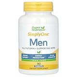 SuperNutrition SimplyOne MultiVitamin for Men, IronFree, HighPotency, One/Day Tablets, Day Supply, 90 Count