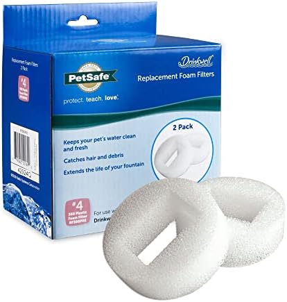 PetSafe Drinkwell 360 Haustierbrunnen – Edelstahl, 3,8 Liter, Mit Filter