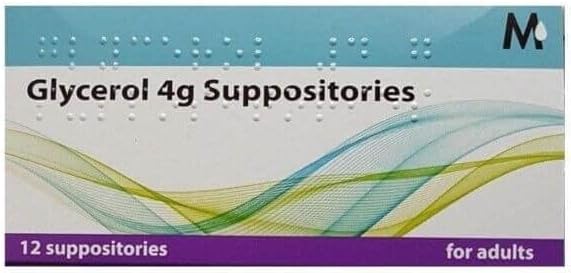 Glycerol Suppositories (Adult Sized) x 12