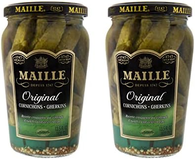 Maille Pickles, Original Cornichons 13.5 oz, Made in France 2PK