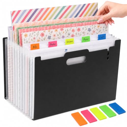 RUICHUAN 12x12 Scrapbook Paper Storage Organizer