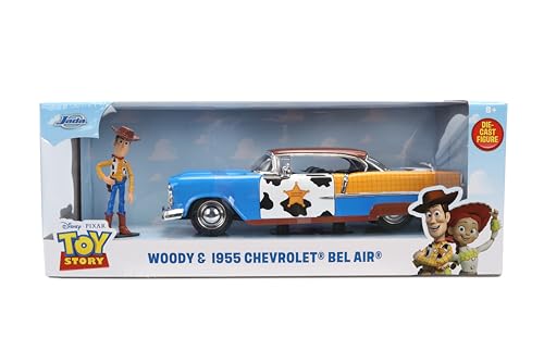 Jada Toy Story Woody 1955 Chevrolet Bel Air Die-Cast 1:24 miniatura 2