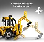 LEGO Technic Construction Toy Backhoe Loader - Construction Toy Set for Boys and Girls, Ages 7+ - Kids Birthday Educational Gift Idea with Useable Backhoe, Bucket and Stabilizers - 42197