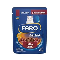 Ração Faro para Gatos Adultos Sabor Grelhado de Carne e Frango