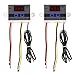 Price comparison product image 2 Pieces XH-W3001 220V Digital LED Temperature Controller Module Digital Thermostat Switch with Waterproof Probe Programmable Heating Cooling Electronic Thermostat Range from -50 to 110