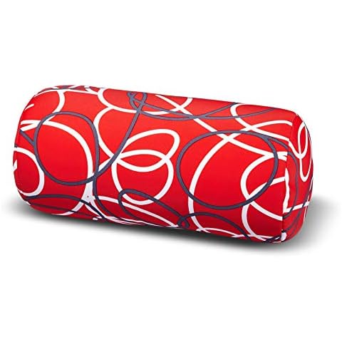 Kuschel-Maxx Nackenrolle Linien Rot Cover