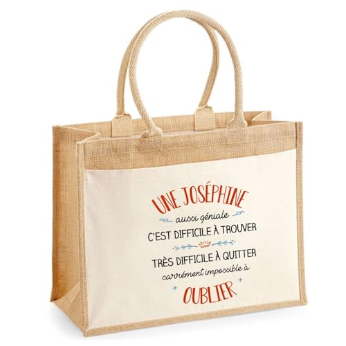 Sac de shopping Fête des Mères idée cadeau cabas jute Joséphine