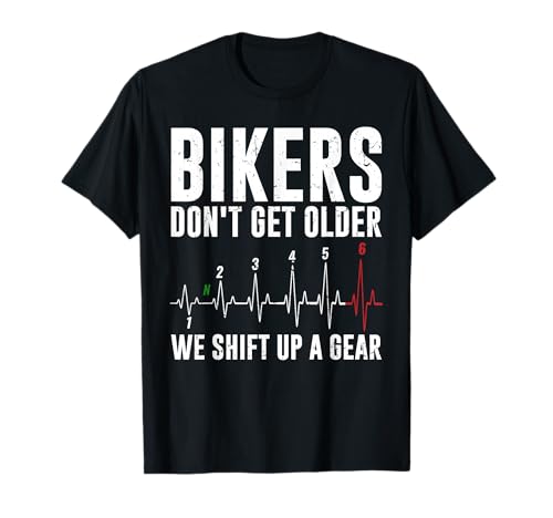 Regalo Per Motociclisti Cool Biker Motorcycle Moto Maglietta