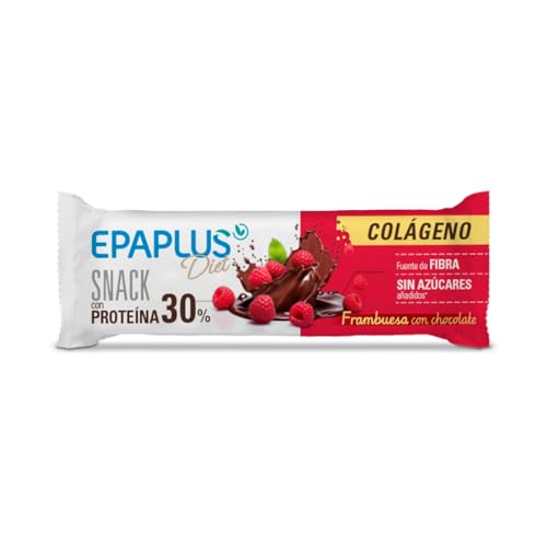 EPAPLUS Diet | Barrita de Proteína con Colágeno | 30% de Proteína y 6g de Colágeno por Barrita de 50 g | Ideal para Saciar y Acompañar un Estilo de Vida Activo | Fuente de Fibra, Sin Azúcares Añadidos
