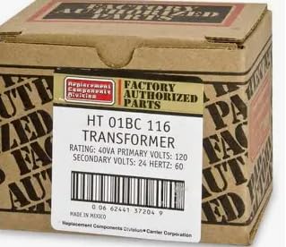 HT01BC116 Replacement Transformer for Bryant, 120V Primary 24V Secondary 60 Hertz
