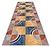 Produktbild Langer Flur Hall Runner schmaler Teppiche Halle Runner, Nachttischmatte Home Flur Runner Matte Maschinenwaschbar verblasst Nicht geometrische Muster Polyester, bei Will Mode (Size : 60X600CM)
