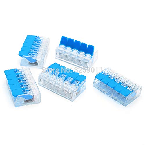 Gimax 200PCS Quickly Wire Connector PCT-415 412 413 LED splice Compact Splicing Universal Splitter Terminal Cable Assortment kit - (Color: Orange)