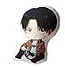 Ataque en Titan Almohada de juguete anime Levi Ackerman Cojín de peluche con muñeco Cos