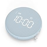 Gianna 110dB Loud Alarm Clock for Heavy Sleepers - Vibrating Alarm Clock, 3 Wake Modes, Auto-Dimming, Rechargeable Battery Operated Bed Shaker for Bedroom and Travel