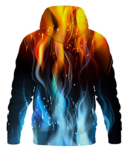 Eowjeed Men Women 3D Hoodies Galaxy Sweater Long Sleeve Pullover Sweatshirt For Lovers Large #TOP5