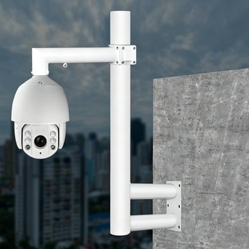 Soporte de Pared Exterior Resistente a la Intemperie para cámaras de Seguridad, de 1,64 pies a 6,56 pies de Altura: Soporte de vigilancia Exterior Duradero, fácil de Instalar, Apto para Todo