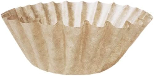 Miniatura 4 de Cesta de 12 tazas de filtros de café de papel sin blanquear tamaño grande 9 34 x 4 12 pulgadas en paredes altas de 2.75 pulgadas  Cuchara de café