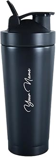 Giftana Personalized Gym Shaker Bottles for Pre-Post Workout Stainless Steel Protein Shaker Bottle with Leak-Proof, Person... Price In India