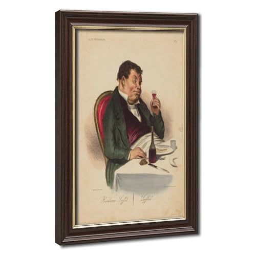 Toile Honoré Daumier tableau historique 1836 souvenir artistique cadre