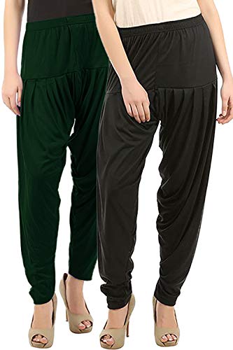 Image of Buy That Trendz Patiala Pants for Women Combo Regular Fit Cotton Patiala Salwar