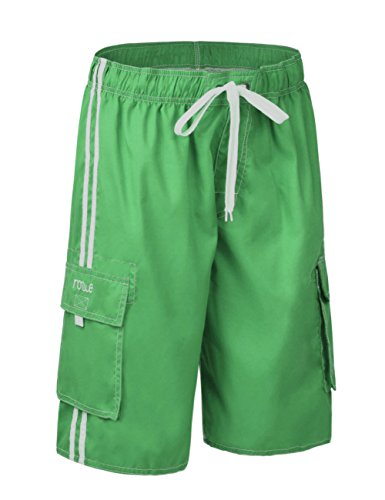 Image of Nonwe Men's Beachwear Board Shorts Quick Dry with Mesh Lining Swim Trunks