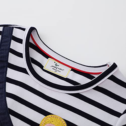 Baby Dress Girls Dress Summer Casual Toddler Girls Dress Cotton Crew Neck Short Sleeve Dress Cute Cartoon (A, 5 Years)4