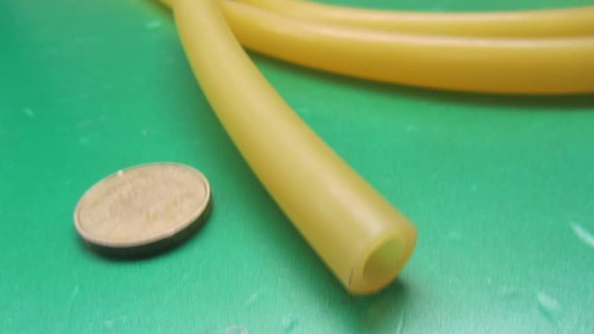 Latex Rubber Round Tubing 40A .500" (1/2") OD x .312" (5/16") ID x 10 Ft. Length 1 Roll