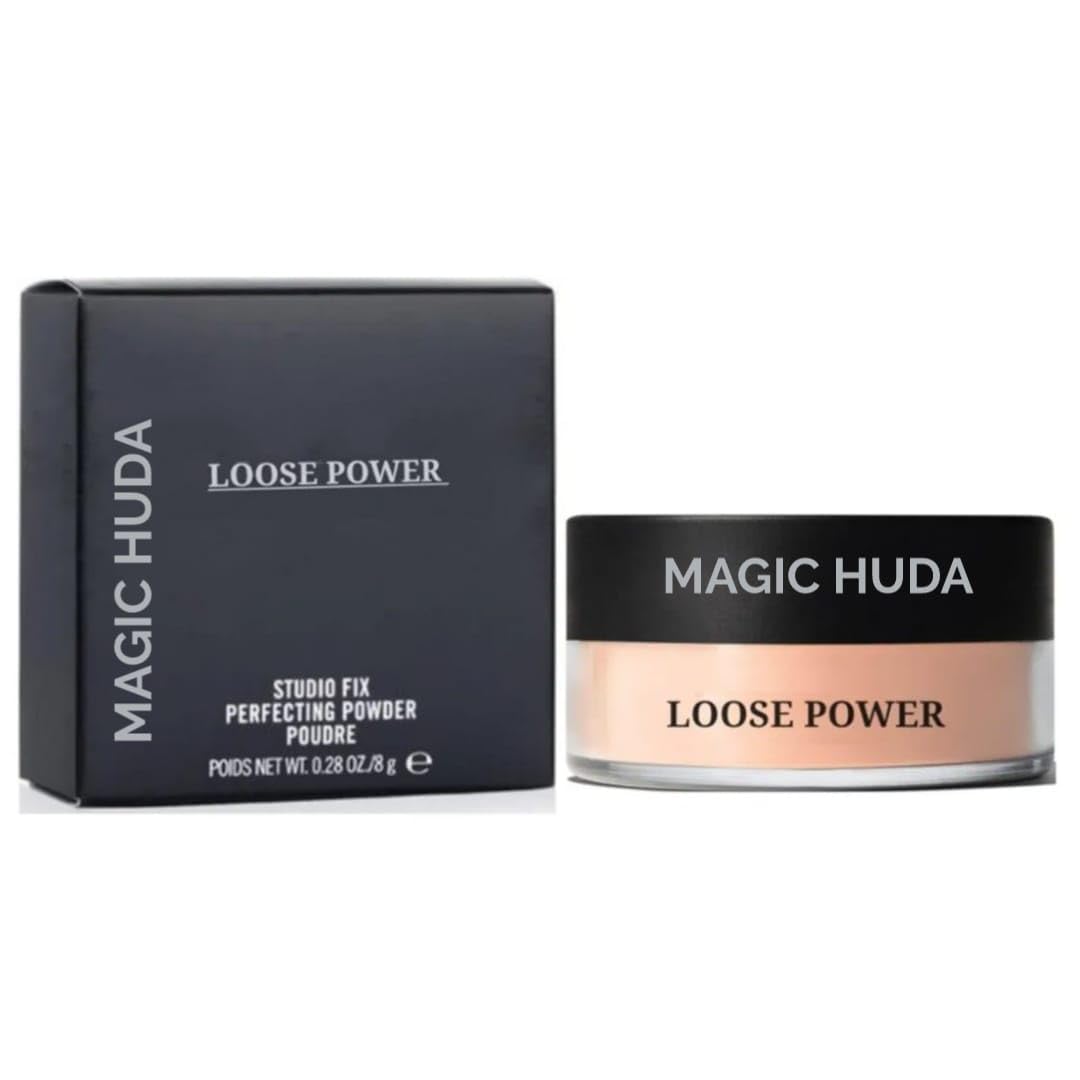 Magic Huda Professional Waterproof Compact Loose Face Powder For All Type Of Makeup - Natural, Beige, 100 G-picture-27