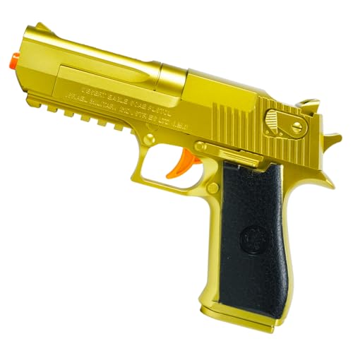 Small Manual Splatter Gel Ball Blasters for Ages 14+, Outdoor Game, Idea Gift (Golden Color)
