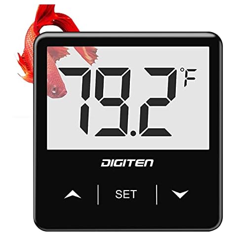 DIGITEN Digital Fish Tank Thermometer with LCD Cover